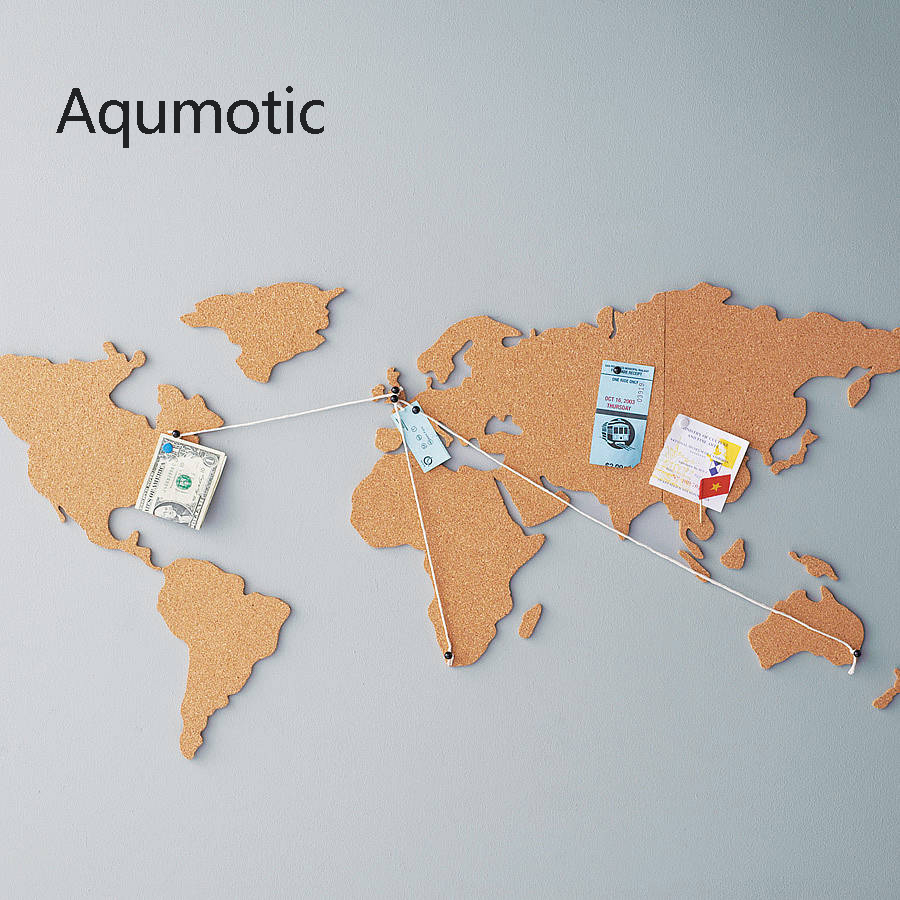 Star Map Poster - Aqumotic 코르크 세계지도 여행 메시지 보드