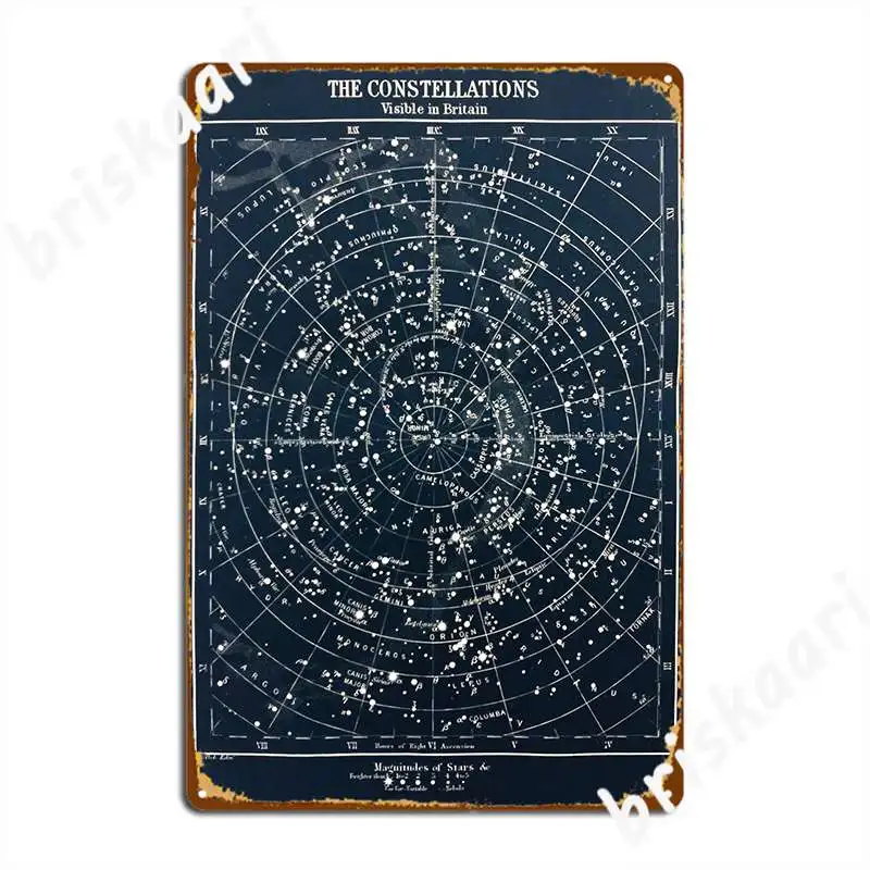 Star Map Poster - 빈티지 별 별자리지도 포스터 1900 년대