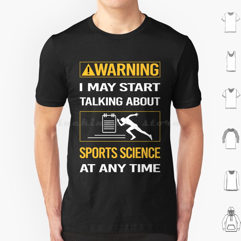 Science And Hobby - 재미있는 경고 스포츠 과학 티셔츠 코튼