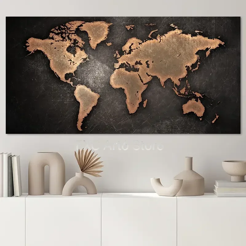 Star Map Poster - 1PC 프레임리스 캔버스 포스터, 현대 미술,