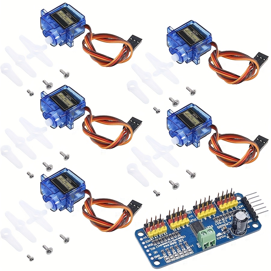 5개 SG90 9G 서보 모터 + 16채널 PWM 서보 - Robot Arm Motor 리뷰 및 가격