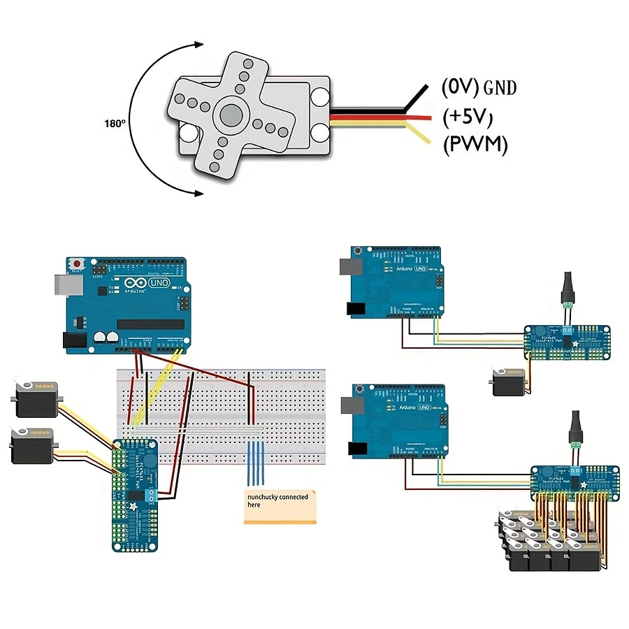 5개 SG90 9G 서보 모터 + 16채널 PWM 서보 - Robot Arm Motor 리뷰 및 가격