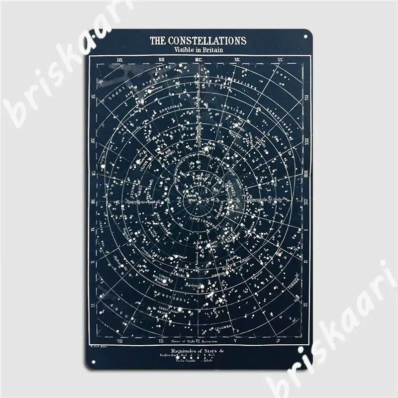 빈티지 별 별자리지도 포스터 1900 년대 포스터 금속 - Star Map Poster 리뷰 및 가격