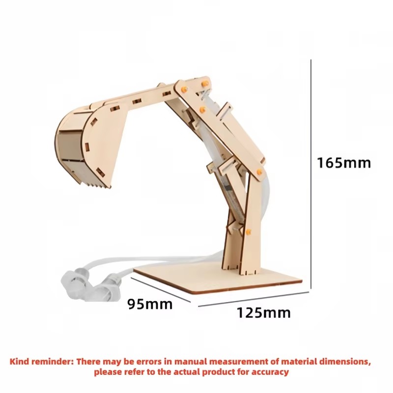 재미있는 STEM DIY 과학 키트 나무 유압 굴삭기  - Science And Hobby 리뷰 및 가격