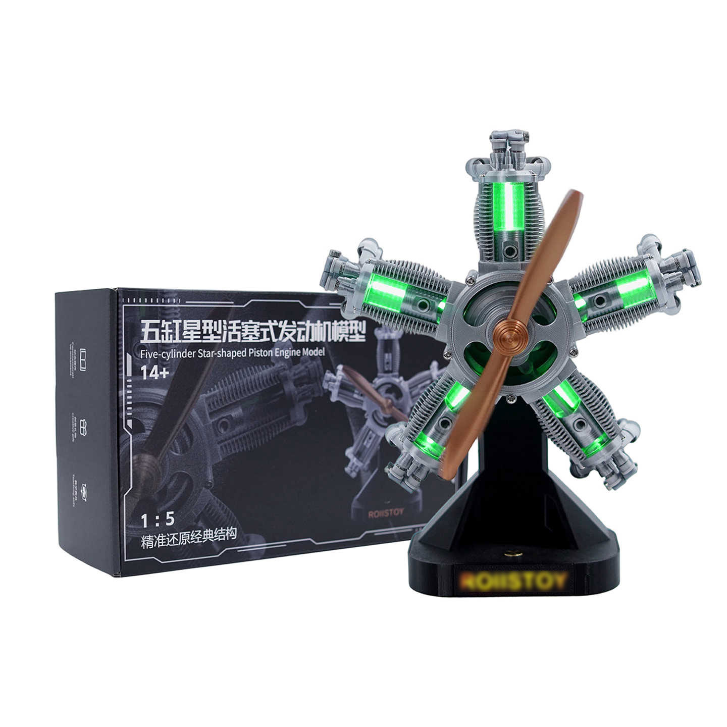 1:5 스케일 5기통 4행정 레이디얼 엔진 모델 3D  - Science And Hobby 리뷰 및 가격